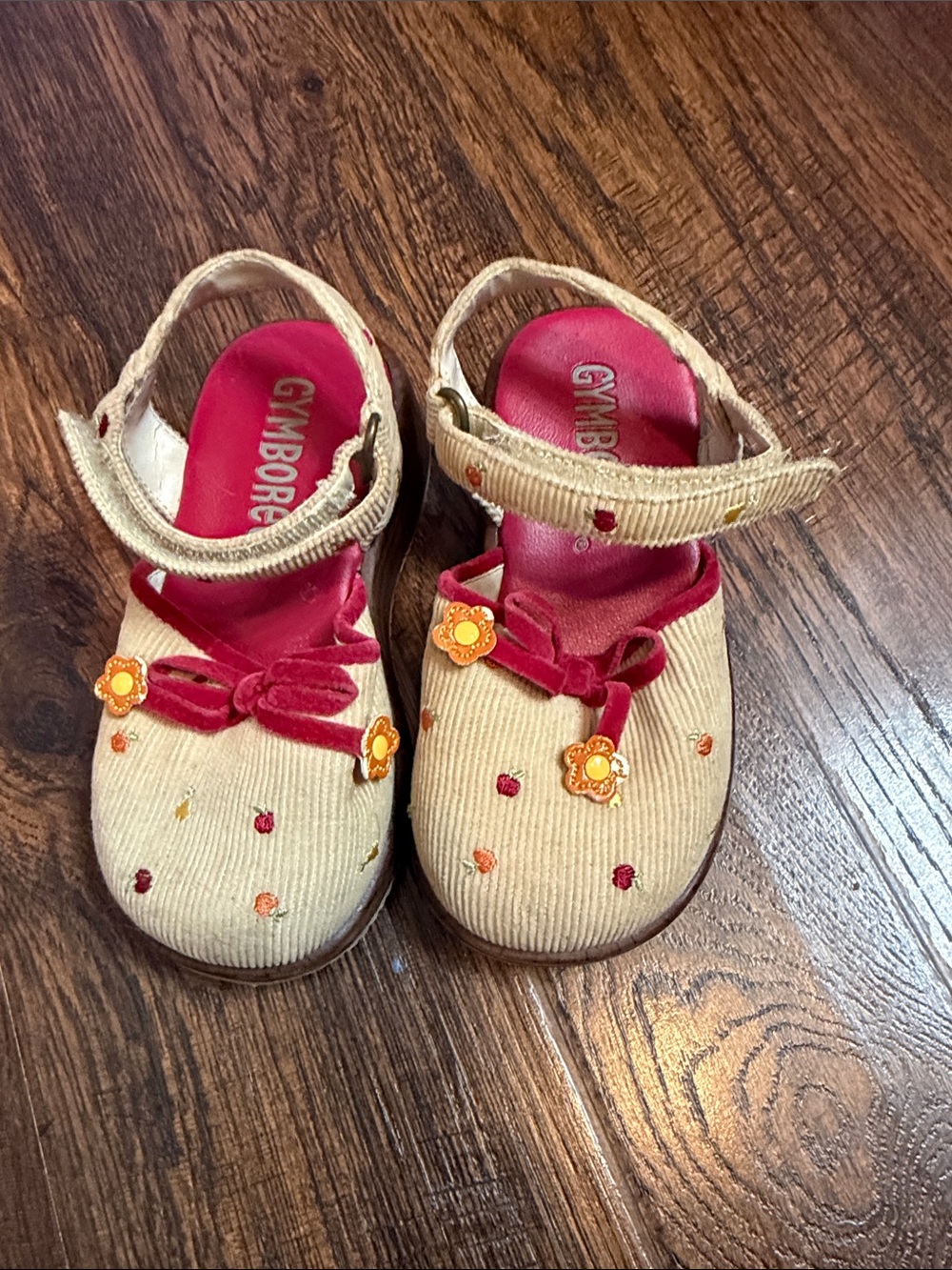 Gymboree Amalfi Coast Girls’ Embroidered Corduroy Sandals